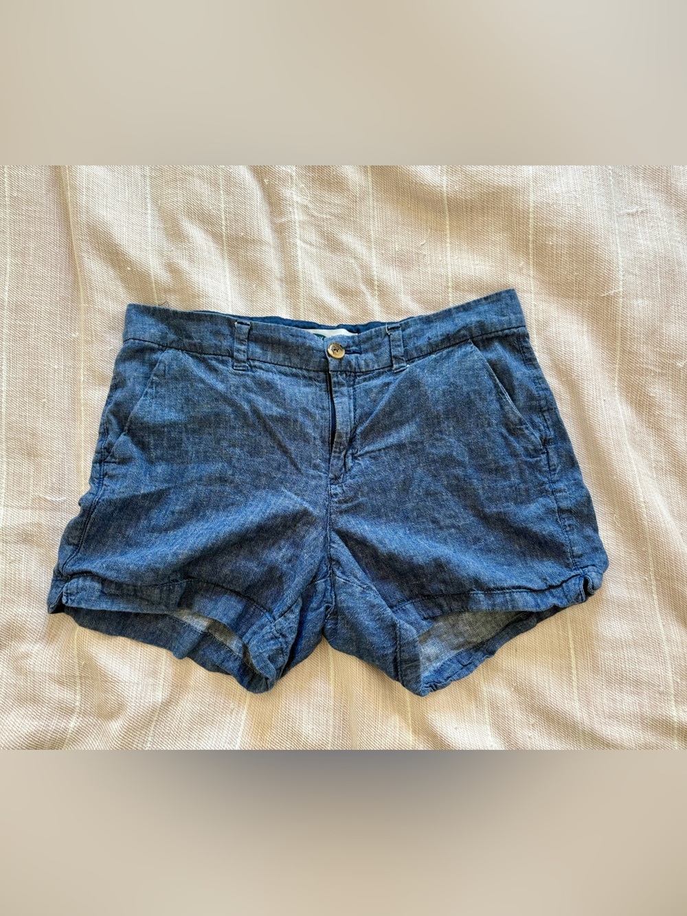 Mid Rise Old Navy Blue Denim-Style Women's Shorts